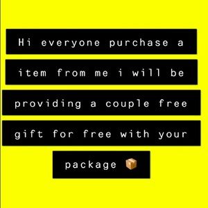 Make a purchase to get a free item now